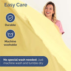 Split King 7 Piece Sheet Set - Comfy Breathable & Cooling - Ultra-Soft Hotel Luxury Bedding Set w/ 8-16 Inch Deep Pockets - 1 Flat & 2 Fitted Sheet & 4 Pillowcases - Wrinkle Free & Easy Care - Yellow