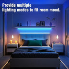 VOLIVO 300ft Led Strip Lights for Bedroom, Color Changing Led Light Strips Kit with 24 Keys IR Remote and Smart App Control, RGB Music Sync Lighting for Room, Home Decor