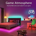 60FT Neon Rope Lights,Flexible Led Rope Light Control with App/Remote,Multiple Modes,Music Sync,IP65 Outdoor RGB Led Strip Lights Waterproof