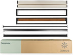 ZINUS GOOD DESIGN Award Winner Suzanne 6 Inch Bamboo and Metal Platforma Bed Frame, No Box Spring Needed, Wood Slat Support, Chestnut Brown, King