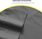Full Size Bed Sheets - 6 Piece 1500 Supreme Collection Fine Brushed Microfiber Deep Pocket Full Sheet Set Bedding - 2 Extra Pillow Cases, Great Value, Full, Gray
