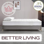 MAXI RV Size (48 x 75) Mattress Pad - Luxurious Cotton Sateen Mattress Protector - Soft, Comfortable, & Breatheable Mattress Cover - Mattress Pad Protects Mattress from Dust, Dirt, Spills, and Stains