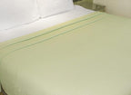 COTTON CRAFT Soft Cotton Thermal Blanket - Plush Herringbone Twill - All Season Luxurious Breathable Skin Friendly Lightweight Cooling Throw Blanket - Sofa Couch Travel Camping Dorm - Full Queen Sage