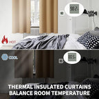 BGment Blackout Curtains for Living Room - Grommet Thermal Insulated Room Darkening Curtains for Bedroom, 2 Panels of 52 x 84 Inch, Khaki