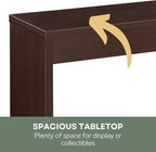 Convenience Concepts Northfield Hall Console Table 48" - Modern, Minimalist Narrow Sofa Display Accent for Contemporary Living Room, Entryway, or Hallway, Espresso
