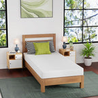 FDW | 6 Inch Twin XL Mattress | Medium Firm | Gel Memory Foam Mattress | White | Bed in a Box, CertiPUR-US Certified | Pressure Relief, Cooling Ventilated Foam | Washable Removable Cover