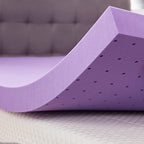 SINWEEK 3 Inch Gel Memory Foam Mattress Topper Ventilated Soft Pressure Relieve Mattress Pad, Breathable Bed Topper, CertiPUR-US Certified, Queen Size