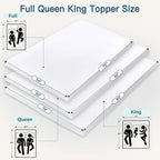 Airensky Queen Mattress Topper, Cooling Gel Infused Memory Foam Topper with Removable Skin-Friendly Cover, Bed Topper for Pressure Relief Back Pain, CertiPUR-US Certified, 2 Inch, 60"x80"