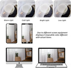 Chyhomenyc White Sheer Curtains 63 Inches Long 2 Panels, Light Filtering Bright Lightweight Curtains for Living Room, Soft Gentle Voile Rod Pocket Bedroom Window Drapes, 59Wx63L Inch, 2PCS