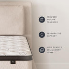 Ashley Chime King Mattress Hybrid 12 Inch Firm Memory Foam for Pressure Relief, Mattress In a Box with Cooling Gel, Fiberglass Free