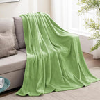 BEDELITE Fleece Blanket Twin Size Grass Green Throw Blankets for Couch & Bed, Luxury Plush Cozy Fuzzy Blanket 60x80 inches, Super Soft Warm Lightweight Throw Blanket for Travel Camping
