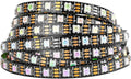 BTF-LIGHTING WS2812B IC RGB 5050SMD Pure Gold Individual Addressable LED Strip 16.4FT 300LED 60Pixel/m Flexible Full Color IP30 DC5V for DIY Chasing Color Project(No Adapter or Controller)