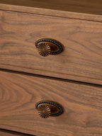 10 Pack Antique Brass Cabinet Knobs with Base Vintage Flat Drawer Pulls Kitchen Cupboard Bathroom Dresser Cabinet Hardware Handles Zinc Alloy