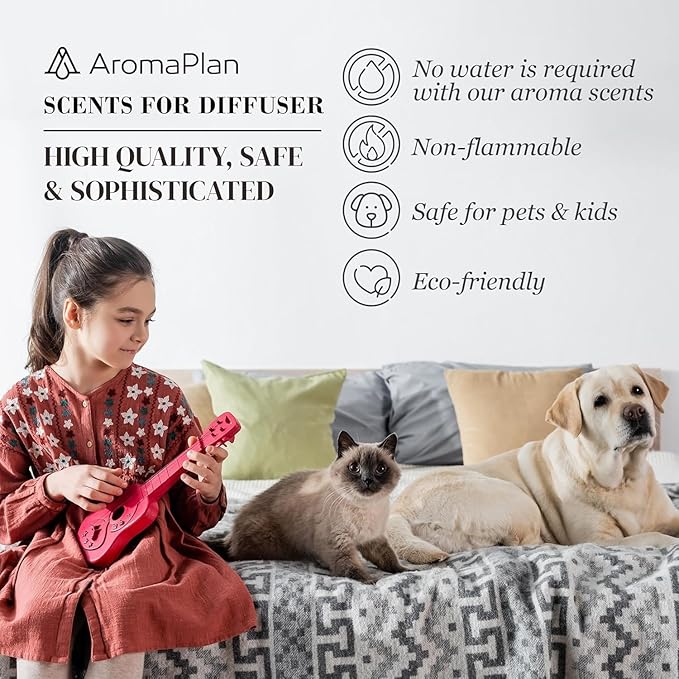 AromaPlan Hotel Scents, Inspired by A+F Fierce, 5 Fl Oz (148ml)-Home Luxury Scents & 5 Star Hotel Scents for Diffuser, USA Made, Bigger Bottle, Bolder Aroma & Longer Lasting