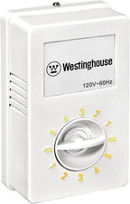 Westinghouse 7840900 Industrial 56-Inch Three-Blade Ceiling Fan with J-Hook Installation System, White, Wall Control