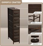 Sorbus Kids Dresser with 5 Drawers - Storage Unit Organizer Chest for Clothes - Bedroom, Kids Room, Nursery, & Closet