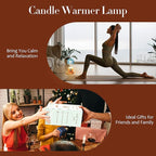 Flower Candle Warmer Lamp with Timer & Dimmer - Fits All Jar Scented Candles - House Warming & Mother's Day Gift for Women，Mom，Her