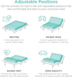 Best Choice Products Ergonomic Twin XL Size Adjustable Bed Frame, Electric Base w/Wireless Remote Control, Nightlight, Massager, 2 USB Ports