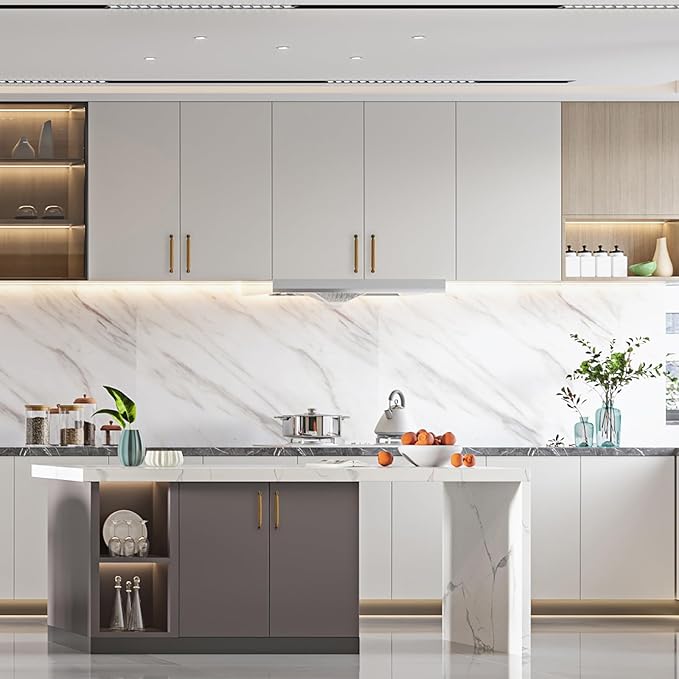 Asidrama 30 Pack 5 Inch(128mm) Antique Brass Kitchen Cabinet Handles, Cabinet Pulls Vintage Retro Kitchen Cabinet Hardware for Cupboard Drawer Pulls