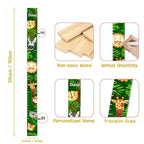 Personalized Growth Chart for Wall, Wooden Height Chart for Kids, Cute Height Measurement for Child/Girls/Boys, Baby and Toddler's Playroom/Kid's Room/Nursery Decor, Animals