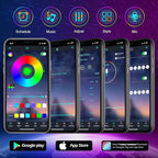 300Ft Outdoor LED Strip Lights Waterproof,Music Sync RGB IP68 Outside Led Light Strips Waterproofs with App and Remote,Exterior Led Rope Lights Waterproof for Deck,Balcony,Roof,Garden,Pool