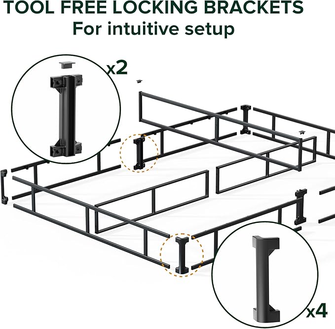 ZINUS 7 Inch Full Metal Smart Box Spring with Quick Assembly, Mattress Foundation, Strong Metal Frame, Easy Assembly