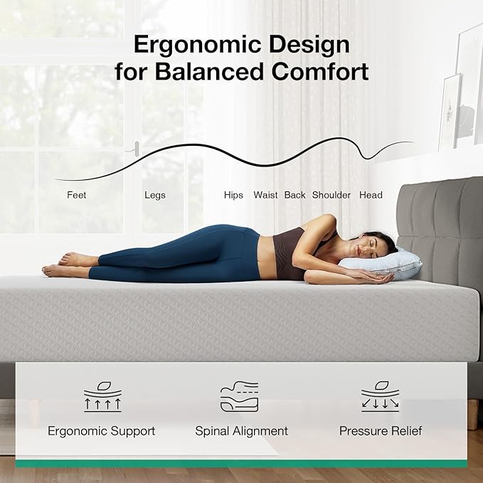 Novilla Full Size Mattress, 10 Inch Memory Foam Mattress Full for Supportive & Pressure Relief, Removable Washable Cover,CertiPUR-US Certified Mattresses in a Box, Firm