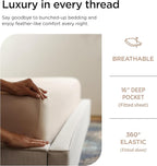 Threadmill Luxury 800 Thread Count King 100% Cotton Sheets - Light Beige Sateen Weave Bed-Sheets, Better Than Egyptian Cotton,4 Pc Solid Soft Bedding Set, Fits 16" Deep Pocket
