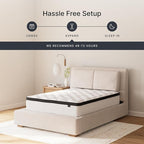 Ashley Chime Full Mattress Hybrid 12 Inch Firm Memory Foam for Pressure Relief, Mattress In a Box with Cooling Gel, Fiberglass Free