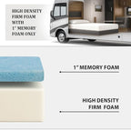 Foamma 6" x 36" x 72" Gel Memory Foam RV Bunk Mattress Replacement, Medium Firm, Pressure Relieving, Cooling Premium Comfort, USA Made, No Cover