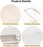 2 Pack Over the Door Organizer 5 Tiers, Extra Large Behind Door Storage of 10 Compartments, 80 lbs Weight Capacity Over Door Organizer, Door Hanging Organizer for Closet, Diaper Organizer, Beige