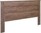 Prepac Stylish Flat Wood Panel Headboard for King Size Beds, Simplistic Wooden King Headboard 2.25" D x 81" W x 48" H, Drifted Gray, DHFK-1301-1