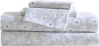 Eddie Bauer - Flannel Sheets King Size, Anti-Pilling & Wrinkle Resistant Cotton, Touchably Soft for All-Season Comfort - Bed Sheets with Matching Pillowcase & Fitted Sheet (Explorer Bears Grey)
