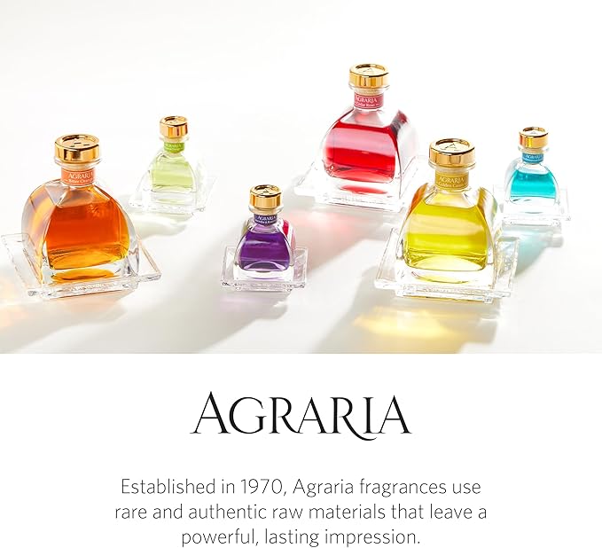 AGRARIA PetiteEssence Flower and Reed Diffuser Set, Hand Crafted Sola Flower Botanical Home Fragrance, Scented Oil Gift Set for All Occasions