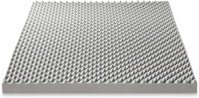 Best Price Mattress Mellow 4 Inch Egg Crate Memory Foam Mattress Topper with Infusion, Full
