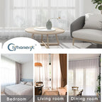 Chyhomenyc White Sheer Curtains 72 Inch Length 2 Panels, Light Filtering Top Dual Rod Pocket Voile Window Curtain Drapes for French Door, Bedroom Living and Children Room, Each 42W x 72L