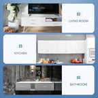 Ravinte 15 Pack Brushed Nickel Kitchen Cabinet Handles 4 Inch Cabinet Pulls Square Kitchen Hardware for Cabinet Drawer Pulls Drawer Handles Come with Screwdriver