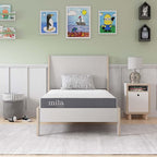 Modway Mila 6” Twin Mattress - Firm 6 Inch Twin Mattress - 10-Year Warranty ,White