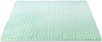 Best Price Mattress 2 Inch Egg Crate Memory Foam Mattress Topper with Calming Aloe Infusion, CertiPUR-US Certified, King,Green
