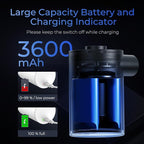 FLEXTAILGEAR MAX Pump 2020 Portable Air Pump with 3600mAH Battery USB Rechargeable Air Pump-Quick Inflate Deflate for Sleeping Pads, Air Mattress, Pool Toys, Floats, Swimming Ring, Air Bed (White)