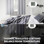 BGment Room Darkening Curtains 108 Inches Long - Grommet Thermal Insulated Drapes Window Treatment Curtains for Bedroom, 2 Panels, 52 x 108 Inch, Light Grey