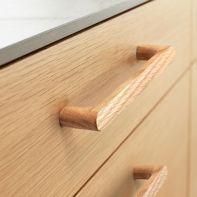 Walnut Round 7-1/2 in 8 pcs Wooden Drawer Pulls Handle pulls for cabinets Kitchen Cabinet Drawer pulls Cabinet Door