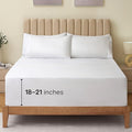 LuxClub 3 PC Sheet Bed Sheets Deep Pockets Wrinkle Free Kids Fitted Sheets Machine Washable Hotel Bedding Silky Soft - White Twin