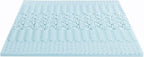 Mellow 2 Inch 5-Zone Memory Foam Mattress Topper, Cooling Gel Infusion, Dorm Essentials, Full Blue