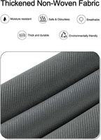 1 Pack Over The Door Organizer Storage, Hanging Organizer Closet with 5 Large Pockets 10 Mesh Pockets, 44 lbs Weight Capacity, Behind Door Storage for Nursery Bedroom Bathroom (Dark Grey)