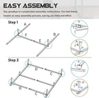 King Size Bed Frame, 7 Inch Metal Basics Bed Frame,Low Profile Base for Box Spring, 9-Leg Support, Noise-Free, Easy Assembly, Black