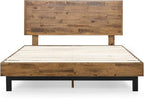 ZINUS Tricia Wood Platform Bed Frame with Adjustable Headboard, Wood Slat Support with No Box Spring Needed, Easy Assembly, King