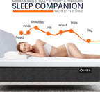 VALUXE 3 Inch Gel Memory Foam Mattress Topper California King Size High Density Cooling Pad Pressure Relief Bed Topper (with Removable & Washable Bamboo Cover)