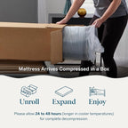 Lucid 10 Inch Memory Foam Mattress - Firm Feel - Infused with Refreshing Bamboo Charcoal and Cooling Gel - Bed in a Box - Temperature Regulating - Pressure Relief - Breathable - Twin Size