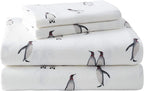 Eddie Bauer - Full Sheets, Cotton Flannel Bedding Set, Brushed For Extra Softness, Cozy Home Decor (Rookeries, Full)